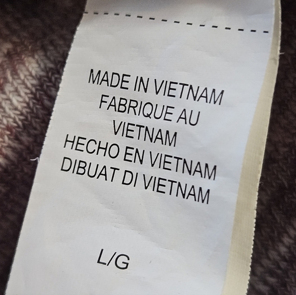 Lucky Brand California Red & White Cotton Henley Sweater Large L NWOT - Picture 4 of 6